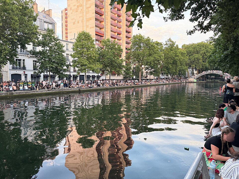 Canal Saint-Martin à Paris 11ème