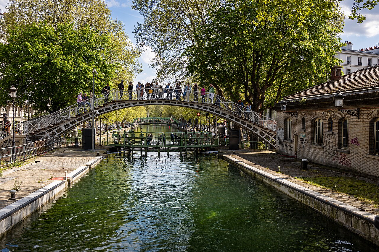 Canal Saint-Martin à Paris 11ème