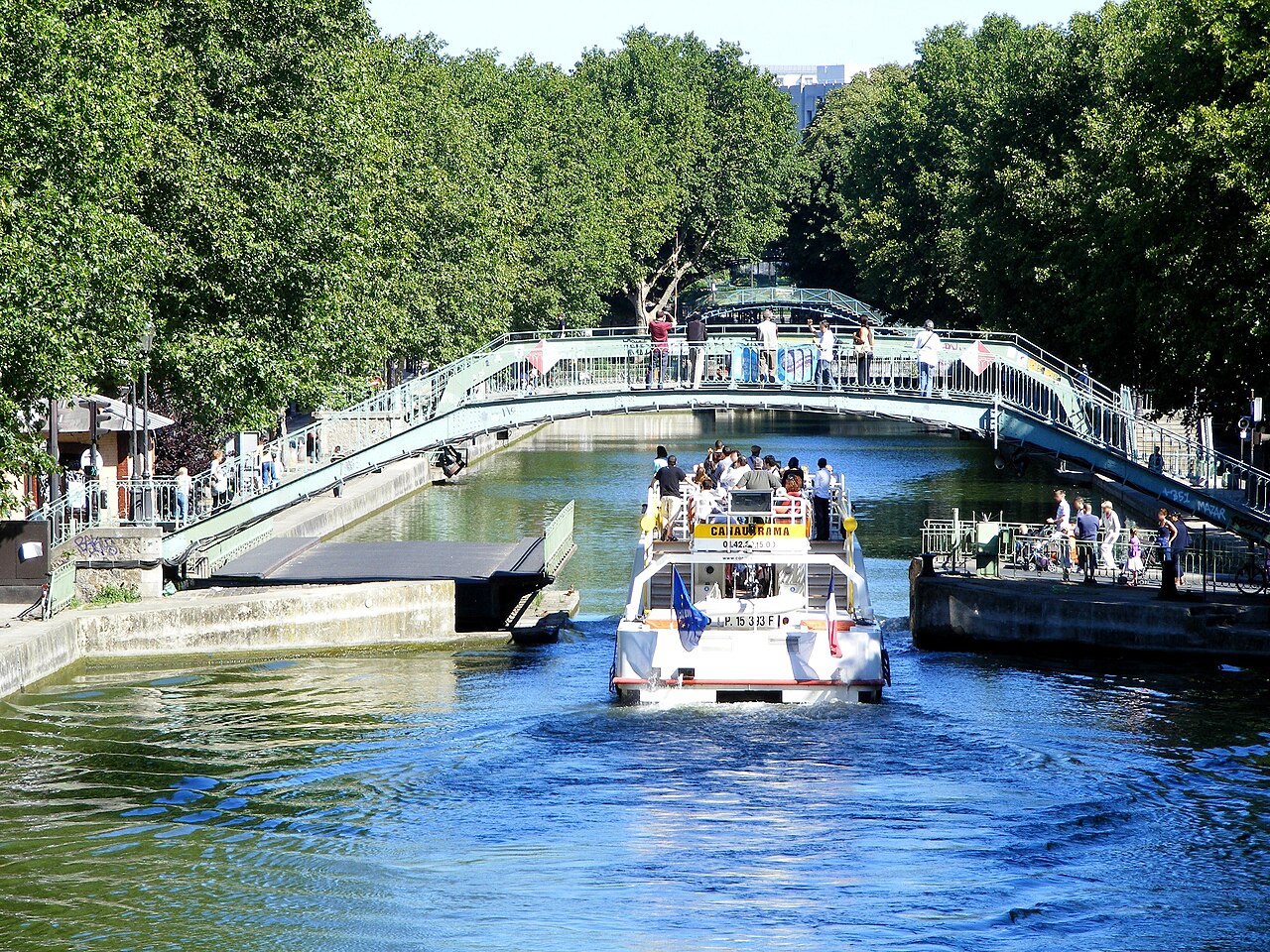 Canal Saint-Martin à Paris 11ème