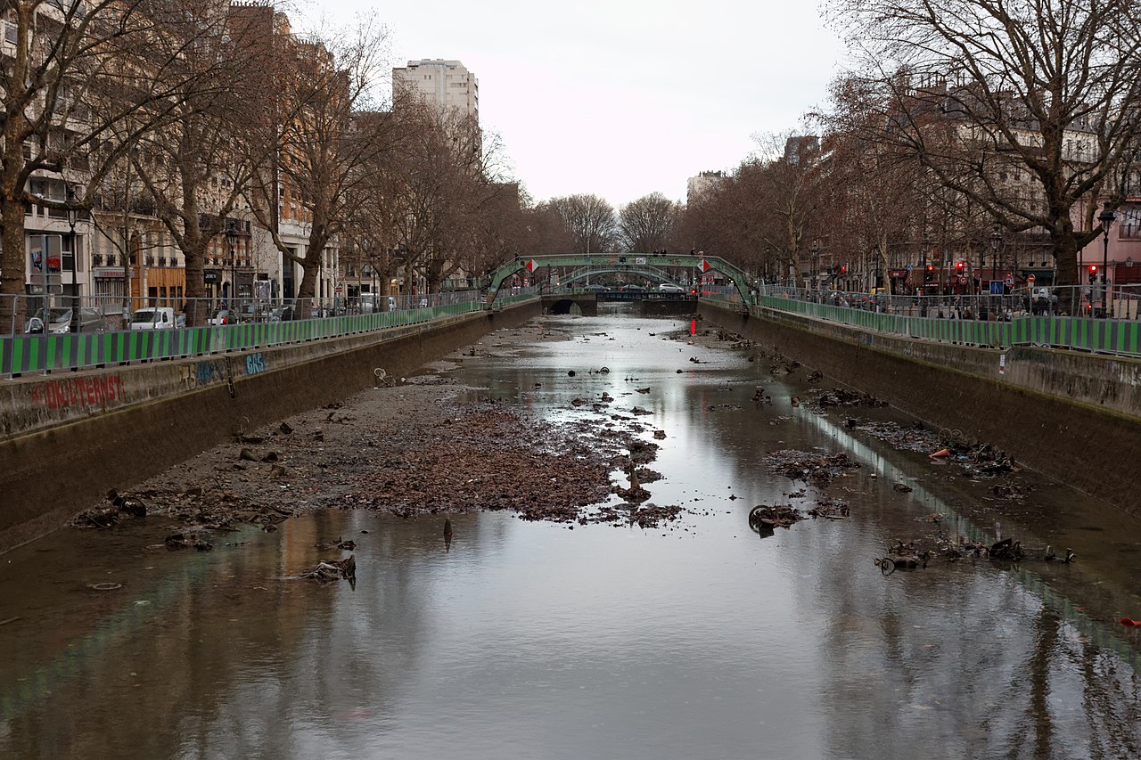 Canal Saint-Martin à Paris 11ème