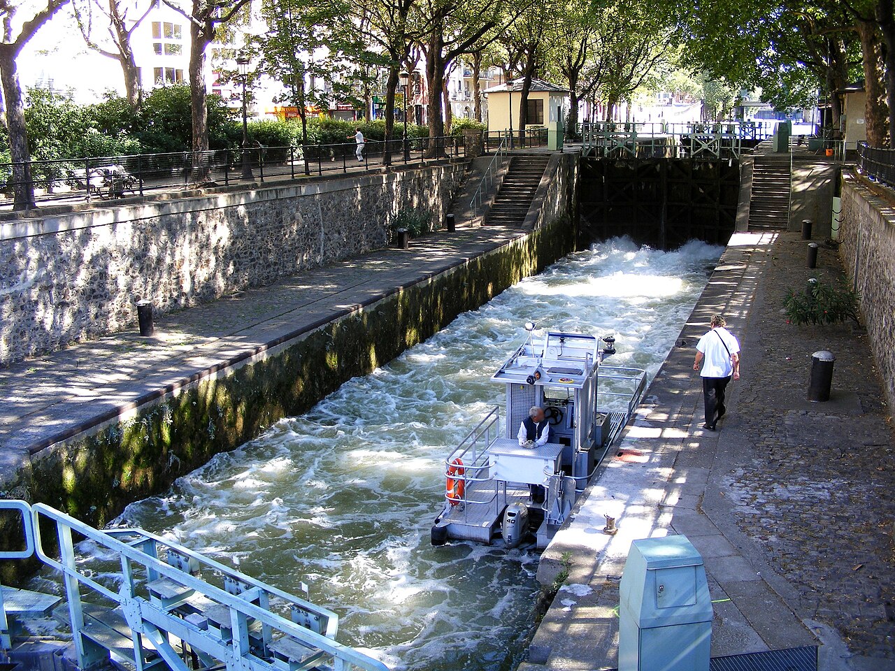 Canal Saint-Martin à Paris 11ème