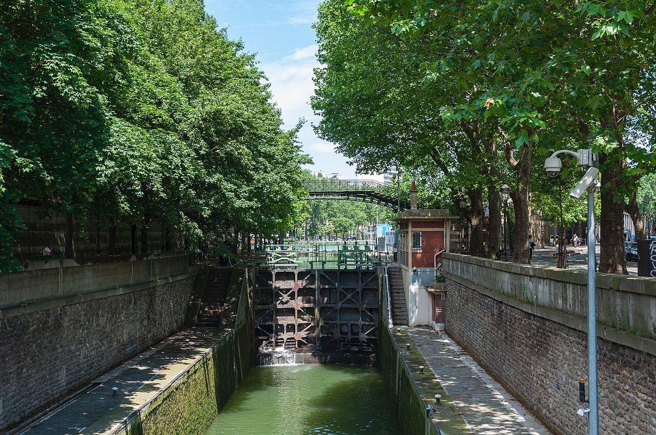 Canal Saint-Martin à Paris 11ème