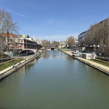 Canal Saint-Martin à Paris 11ème