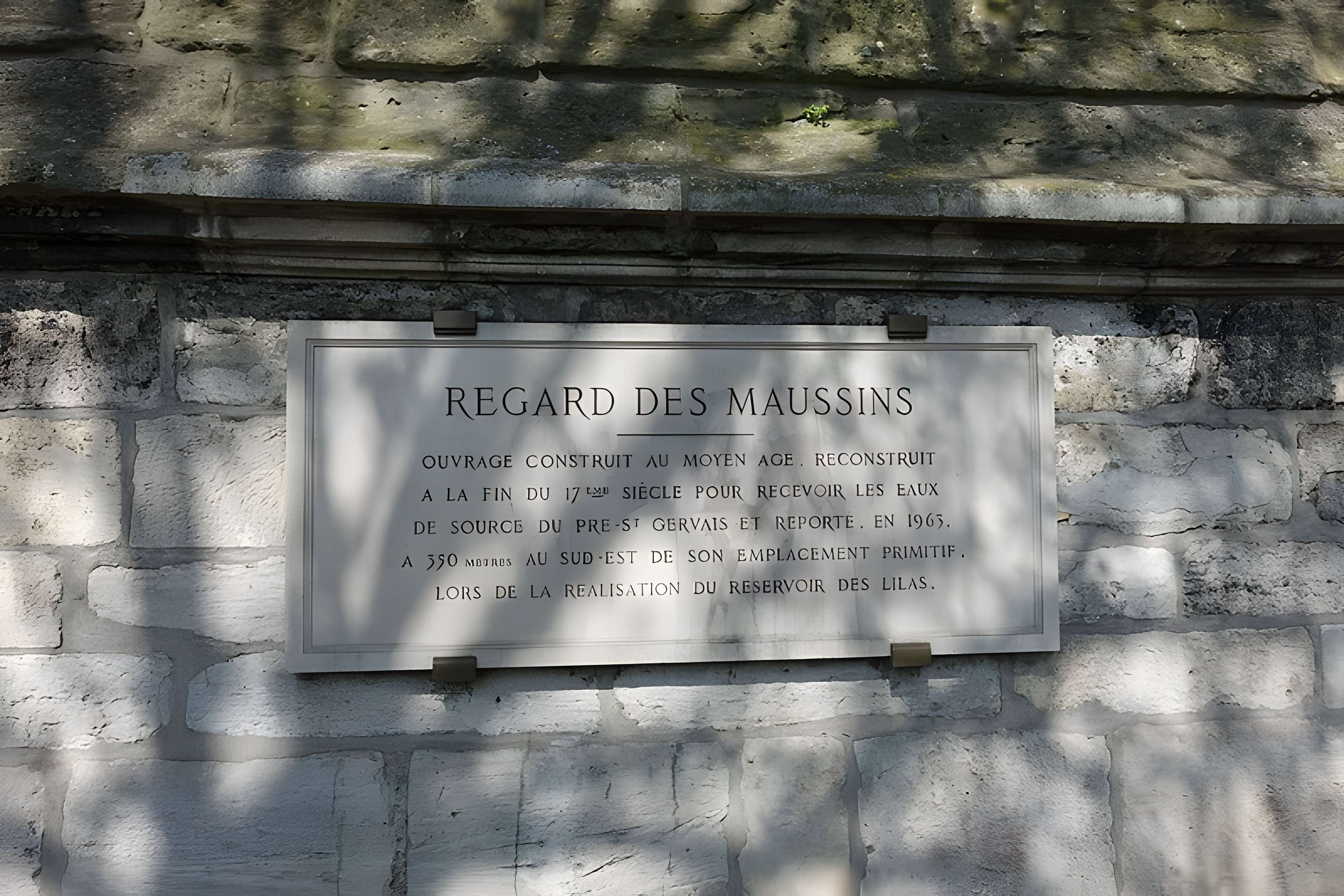 Eaux de Belleville : Regard Lecouteux