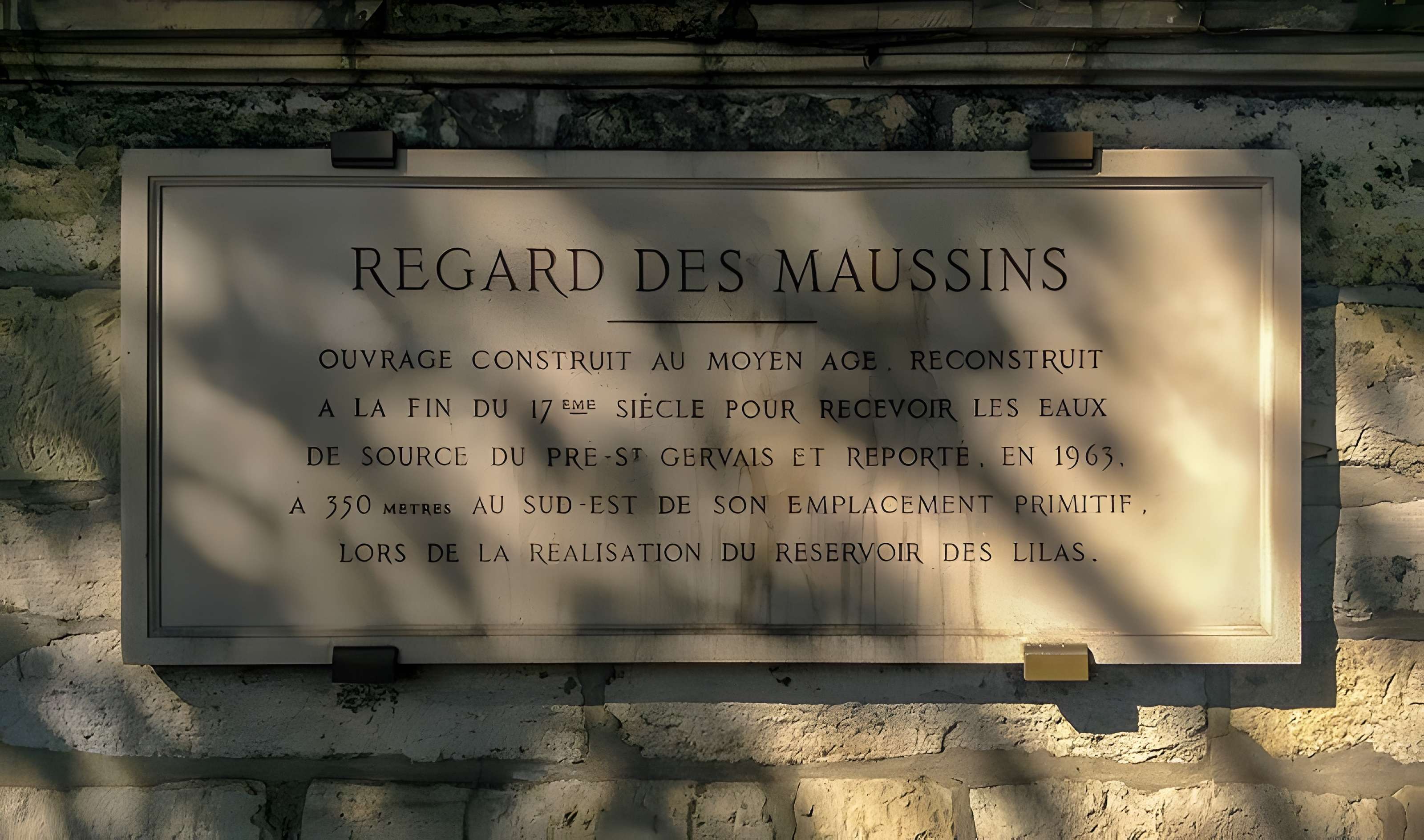 Eaux de Belleville : Regard Lecouteux