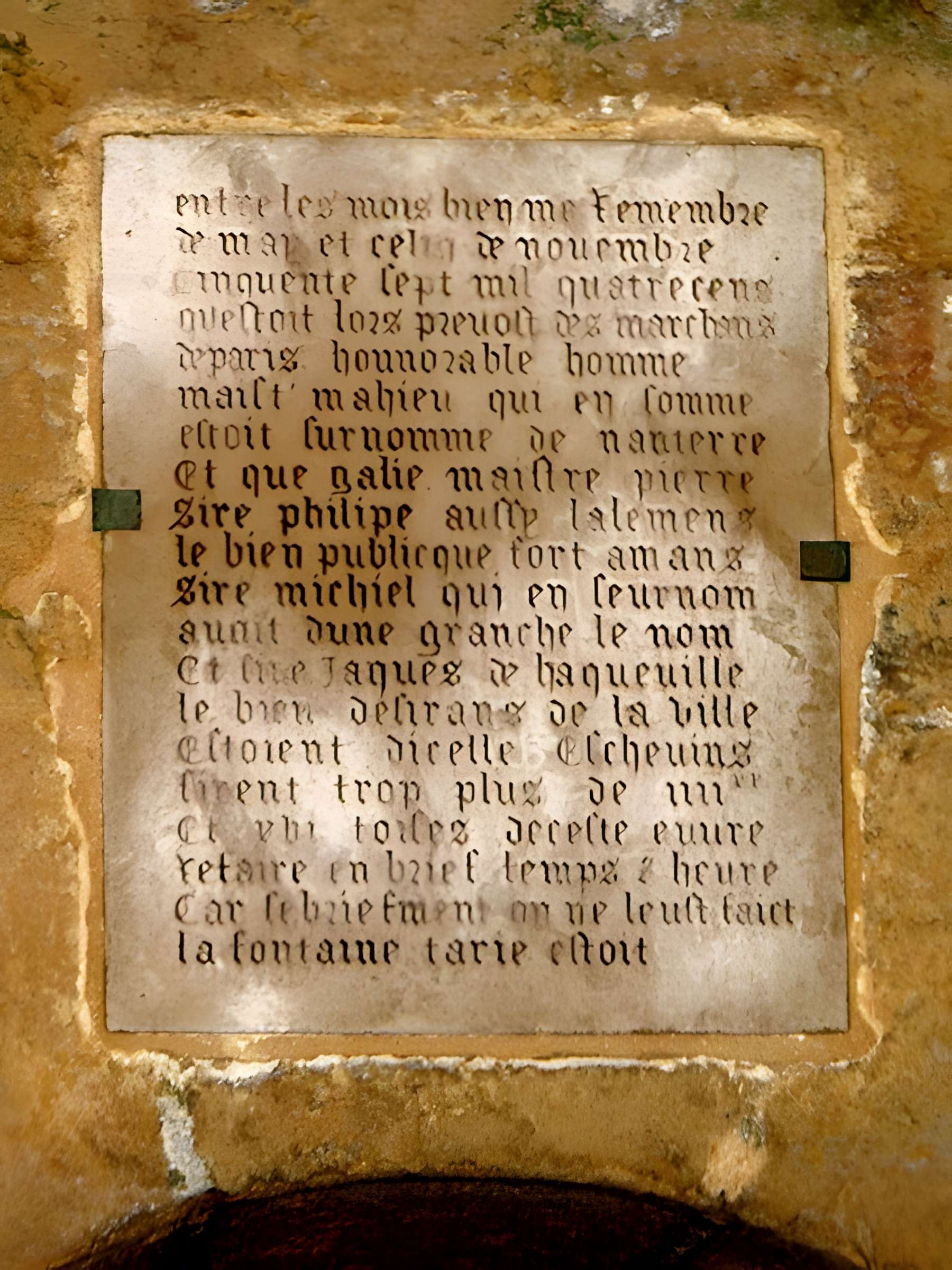 Eaux de Belleville : Regard Lecouteux