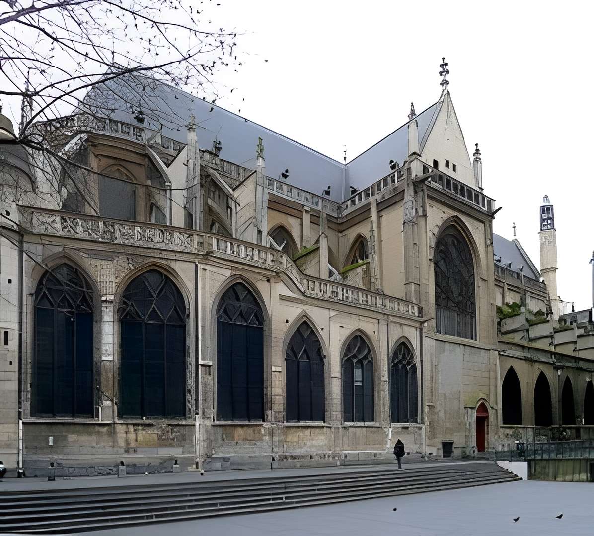Église Saint-Merri de Paris . Façade nord