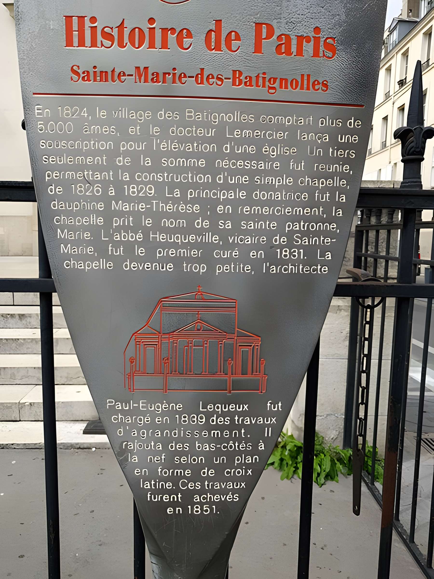 Église Sainte-Marie des Batignolles à Paris