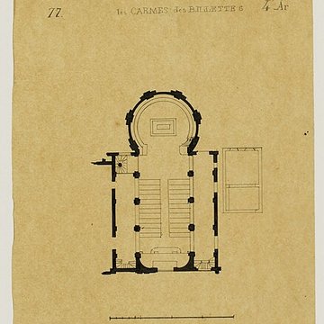 Temple des Billettes ancien couvent des Carmes-Billettes