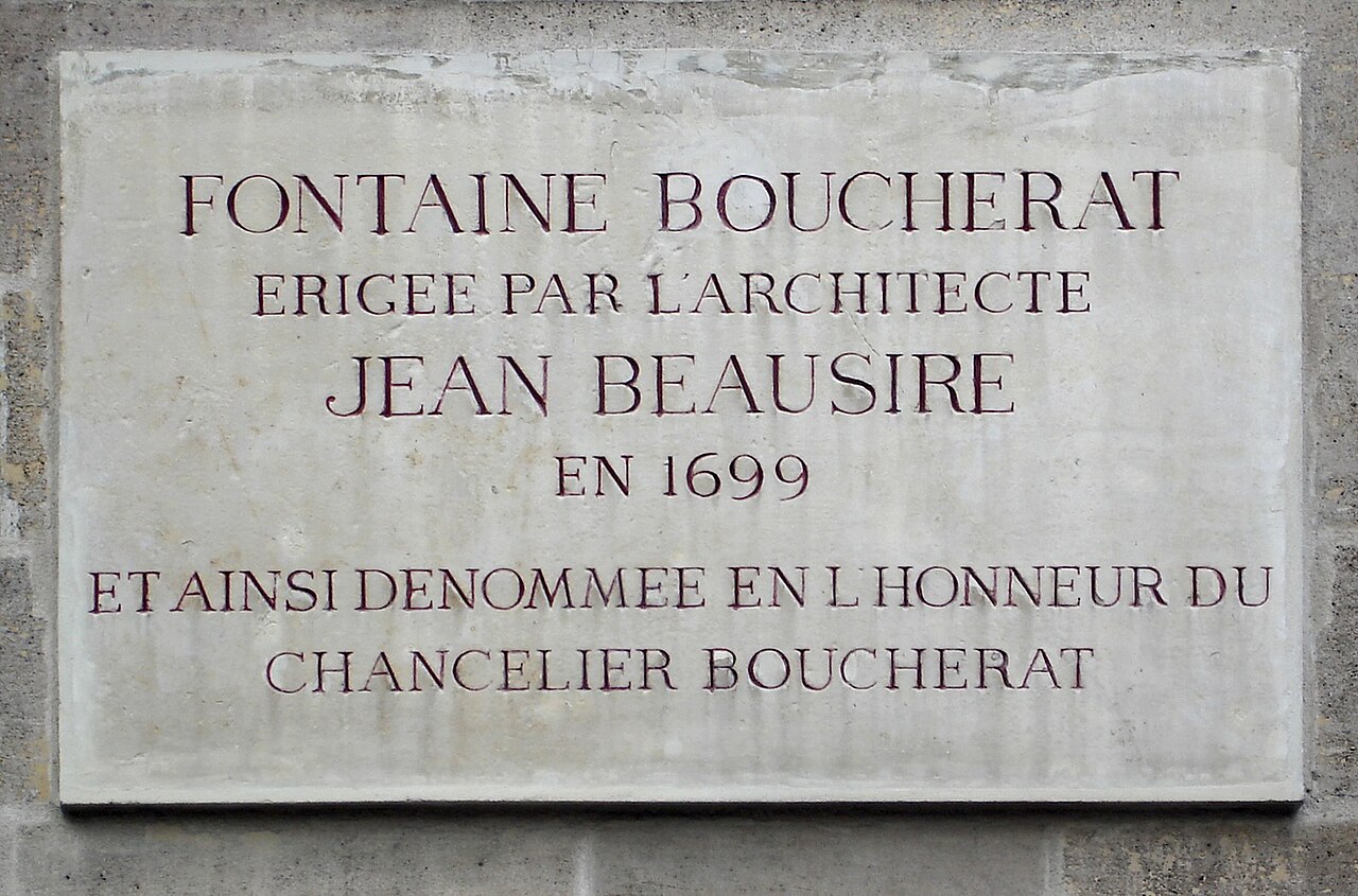 Fontaine Boucherat à Paris