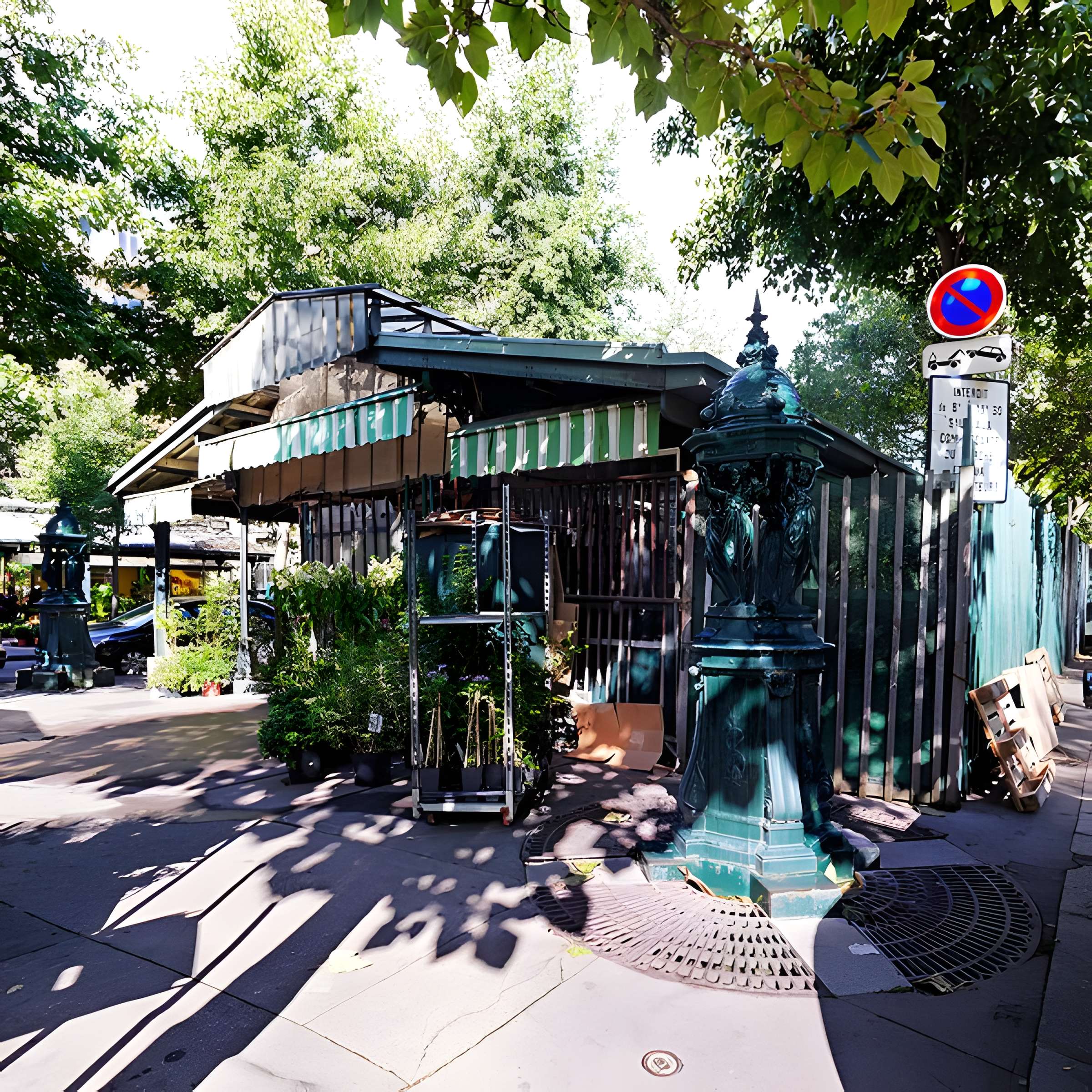 Fontaines Wallace de la place Louis-Lépine à Paris