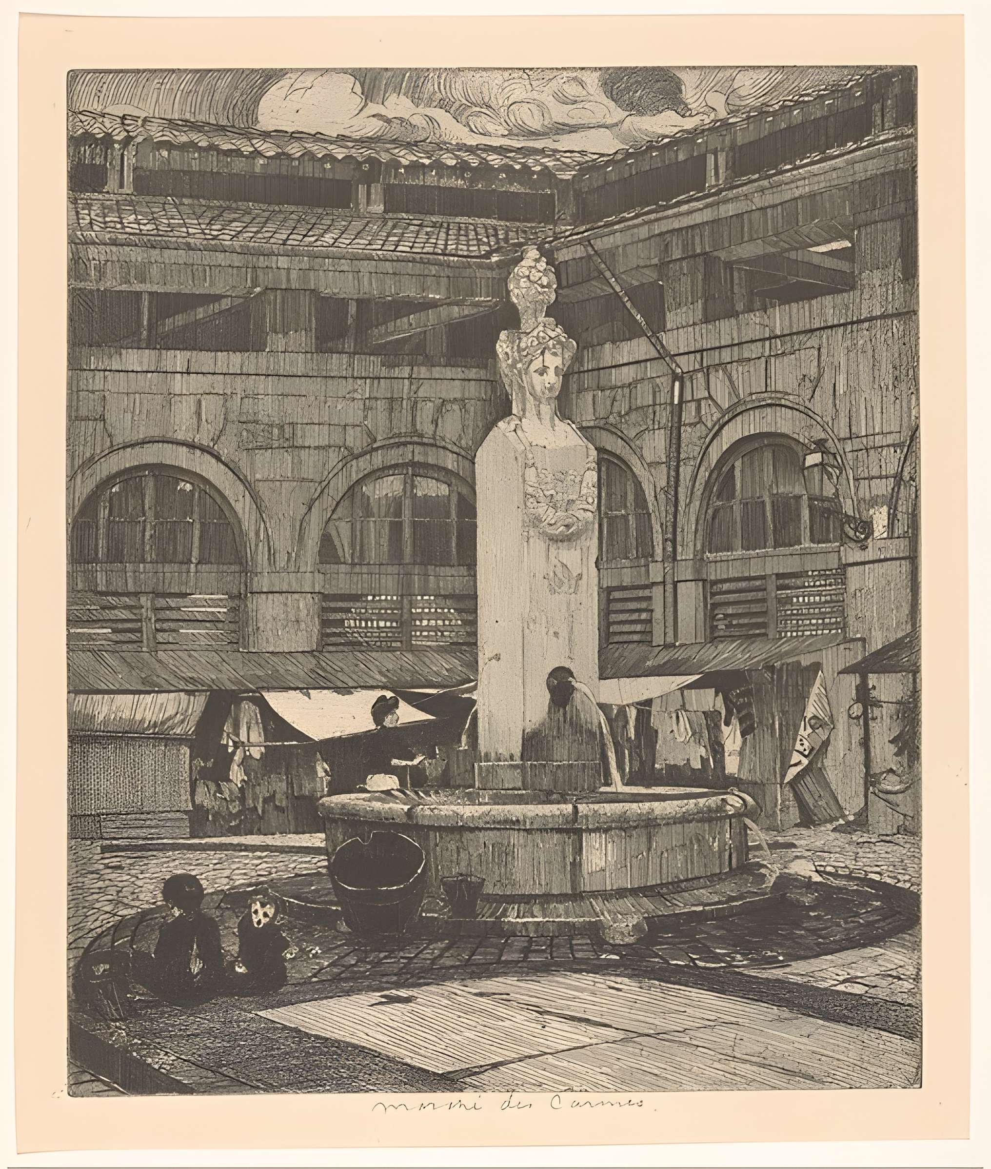 Fontaine du Marché-aux-Carmes à Paris