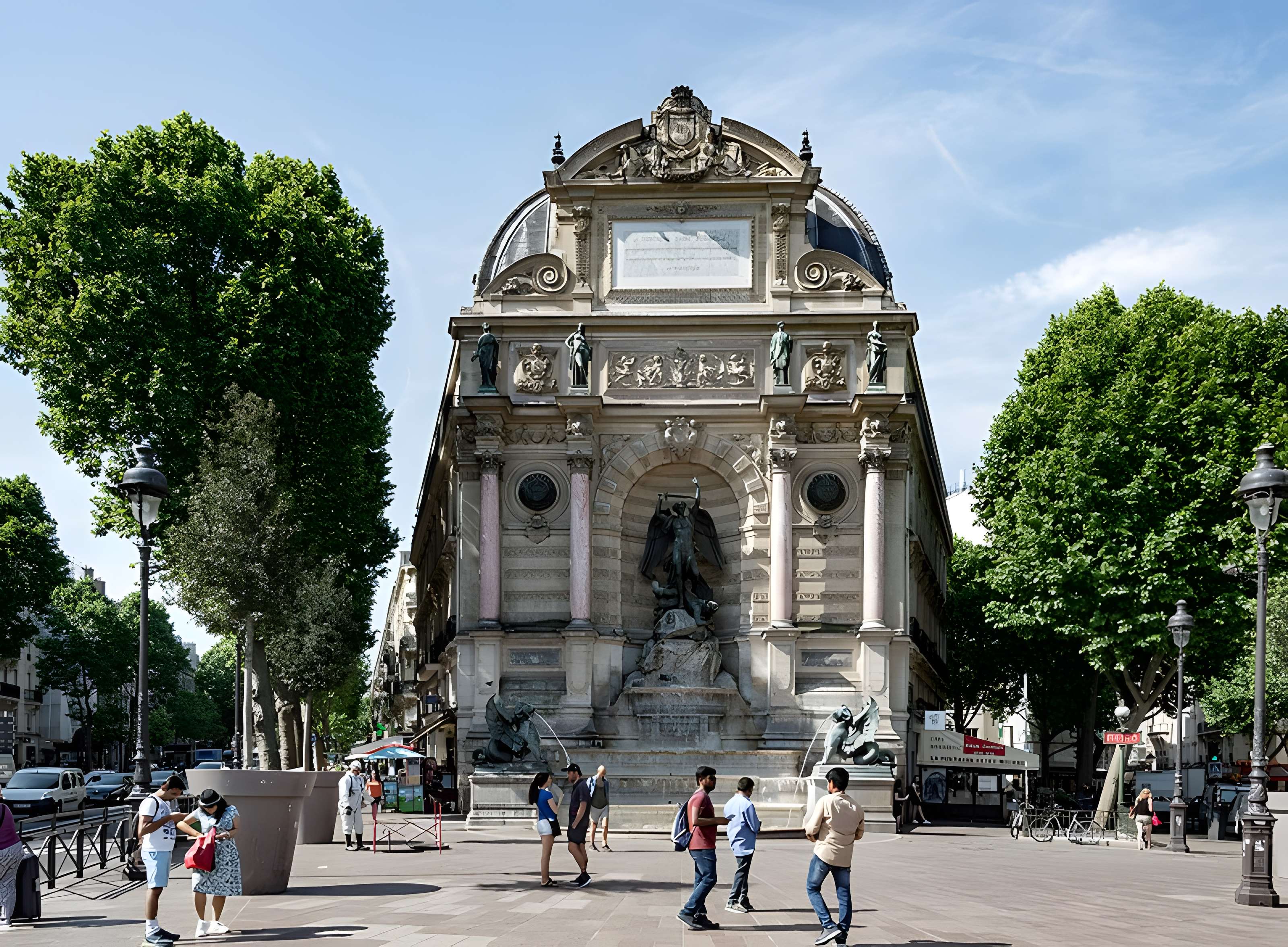 Fontaine Saint-Michel à Paris