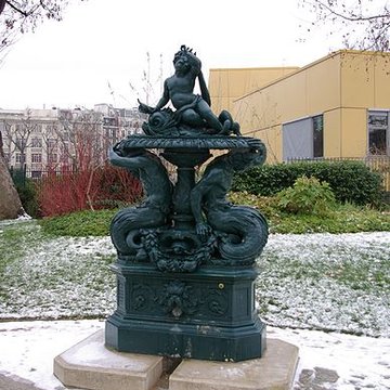 Fontaine du jardin Villemin à Paris