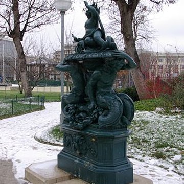 Fontaine du jardin Villemin à Paris