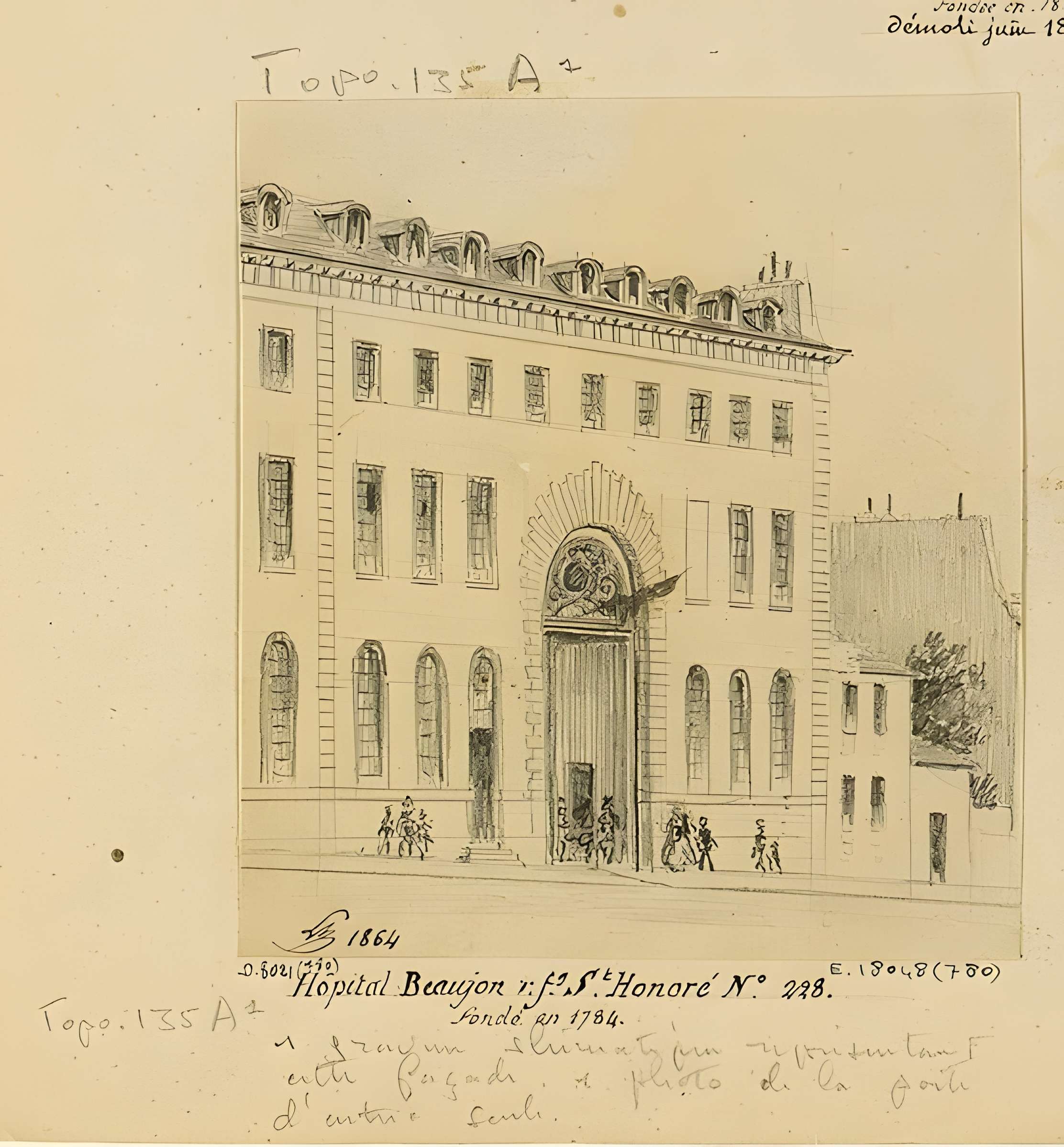 Hôpital Beaujon (ex) à Paris