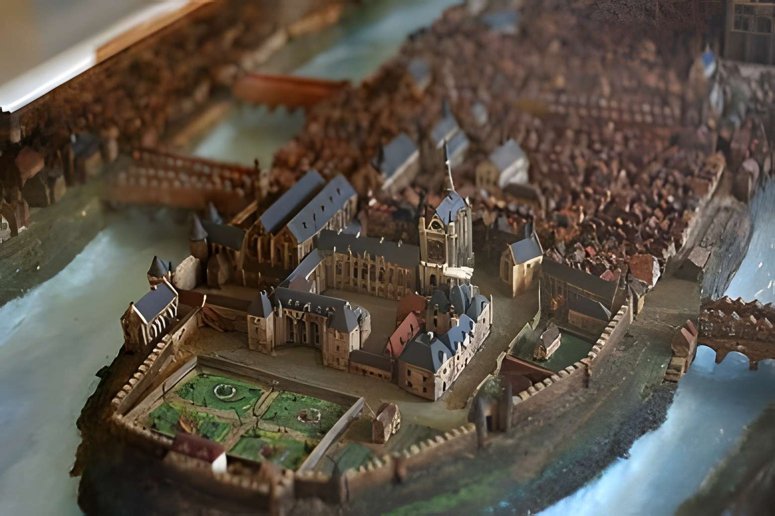 Palais de la Cité - Paris 1er Maquette de Paris vers la fin du xvie siècle