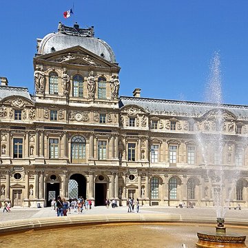 Palais du Louvre et jardin des Tuileries