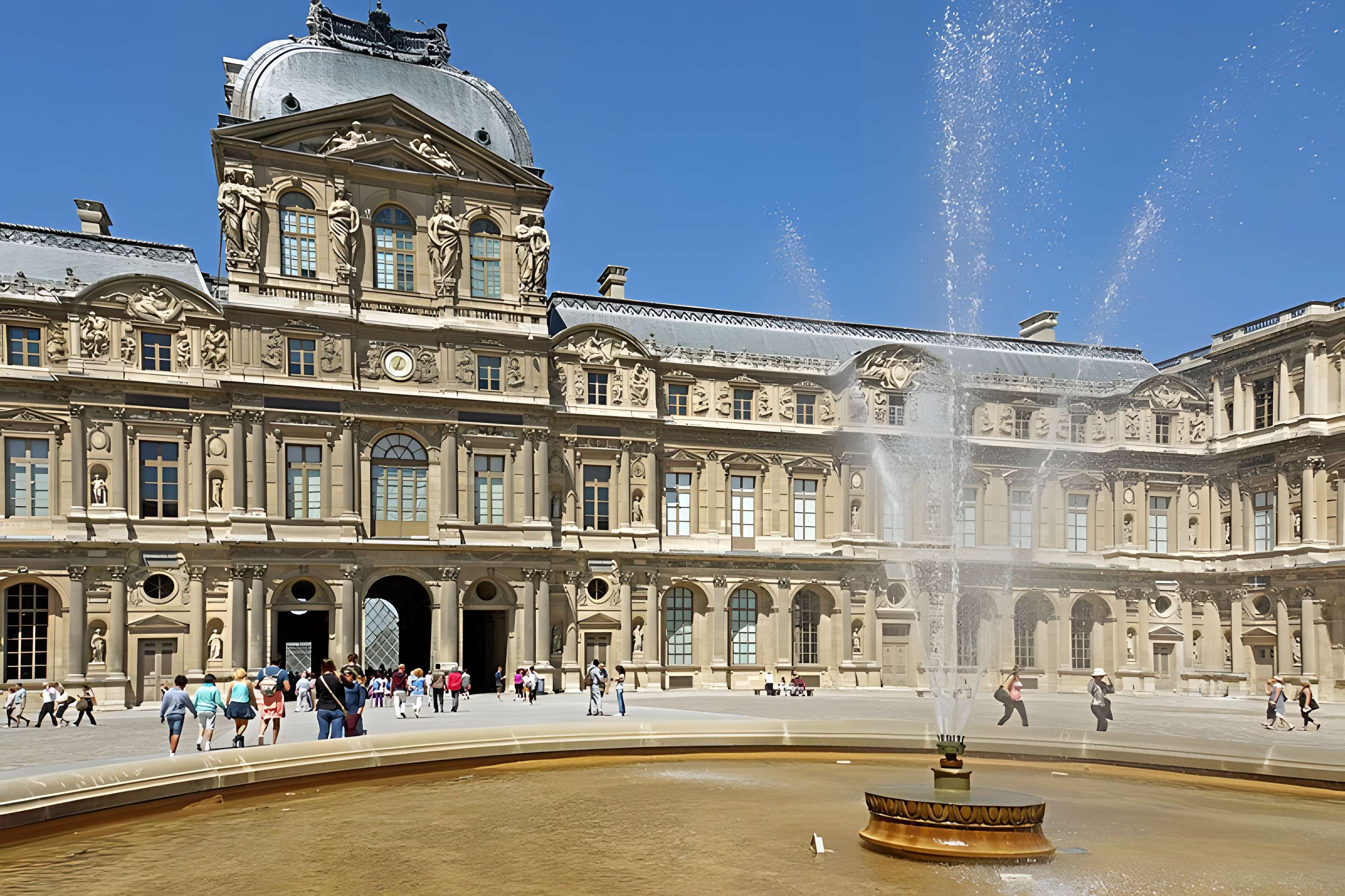 Palais du Louvre et jardin des Tuileries