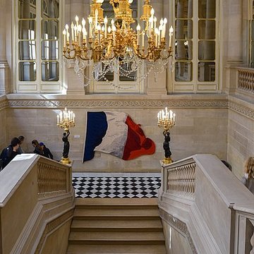 Domaine du Palais-Royal ancien Palais Cardinal, comprenant Conseil dEtat, Conseil Constitutionnel, Ministère de la Culture, théâtre de la Comédie Française