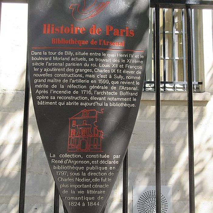 Photo de Pavillon de lArsenal, actuellement bibliothèque de lArsenal