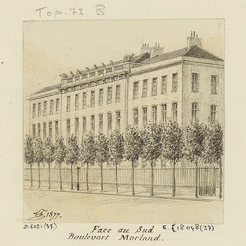 Pavillon de lArsenal, actuellement bibliothèque de lArsenal