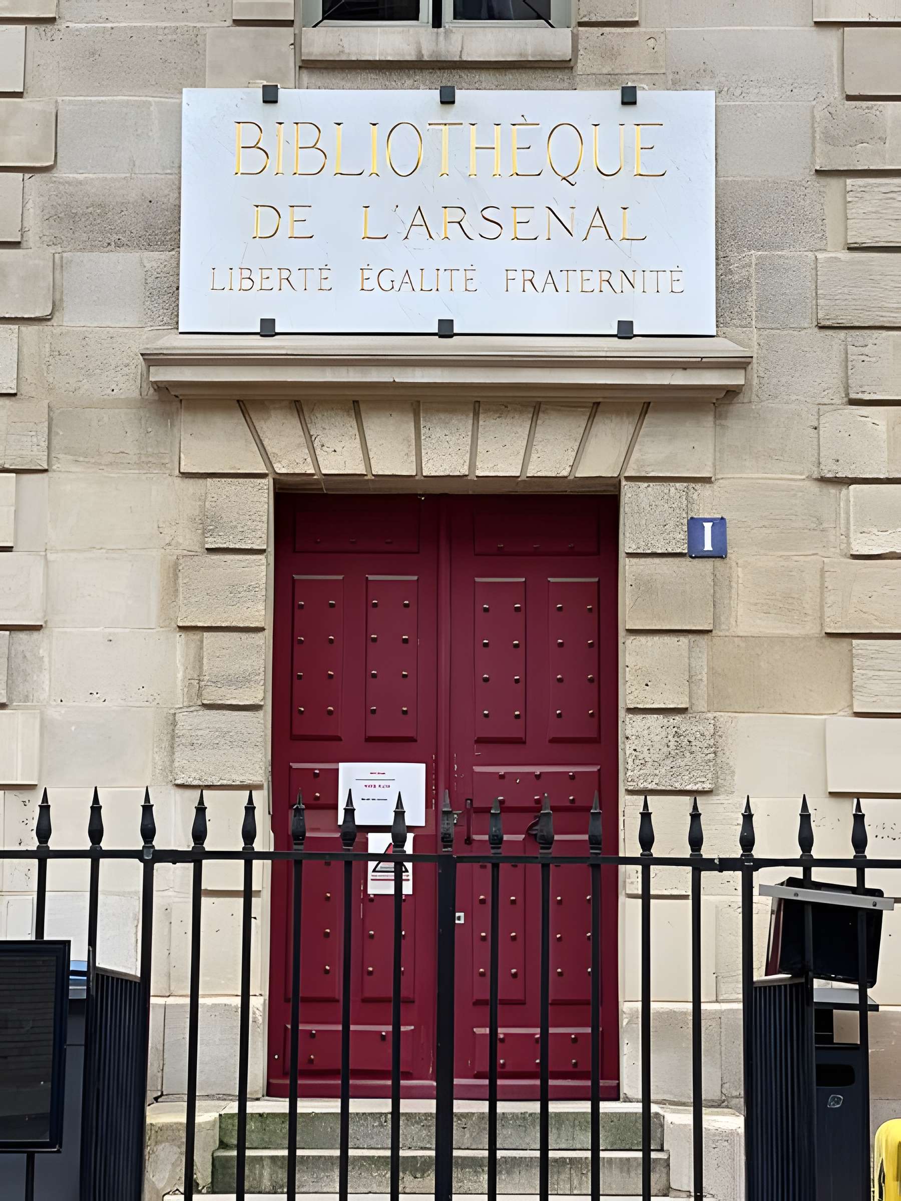 Pavillon de l'Arsenal, actuellement bibliothèque de l'Arsenal