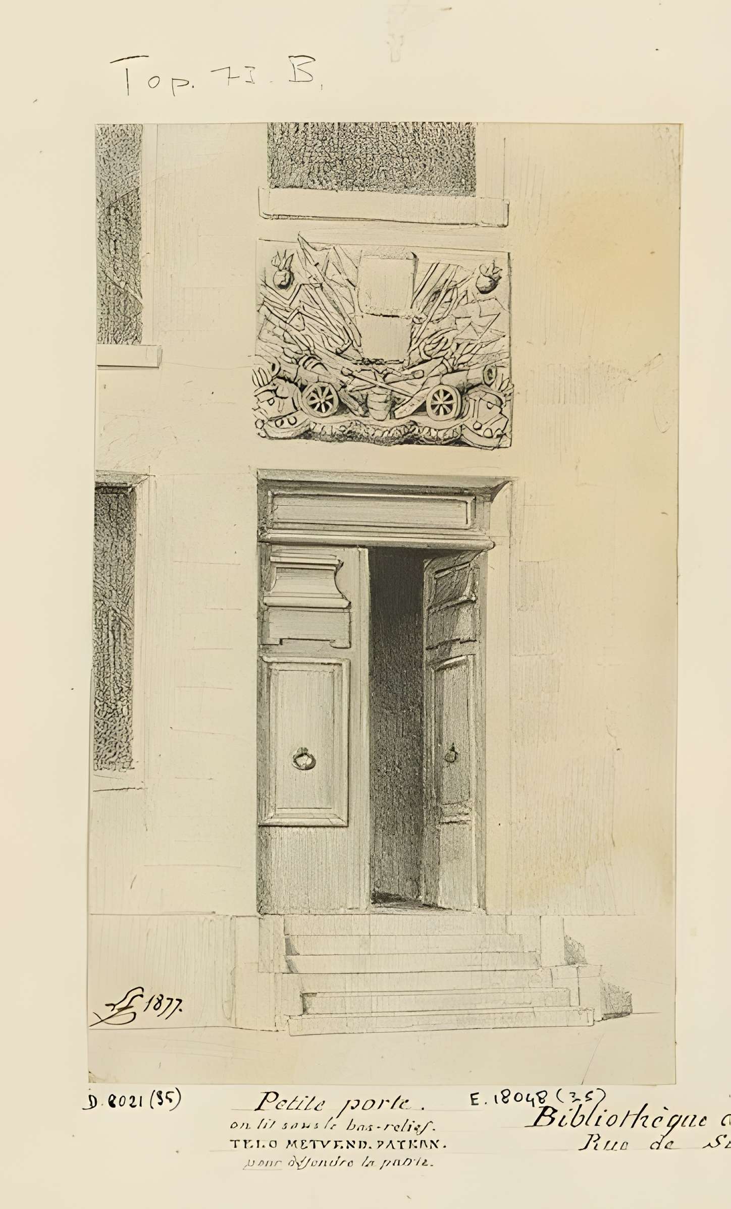 Pavillon de l'Arsenal, actuellement bibliothèque de l'Arsenal