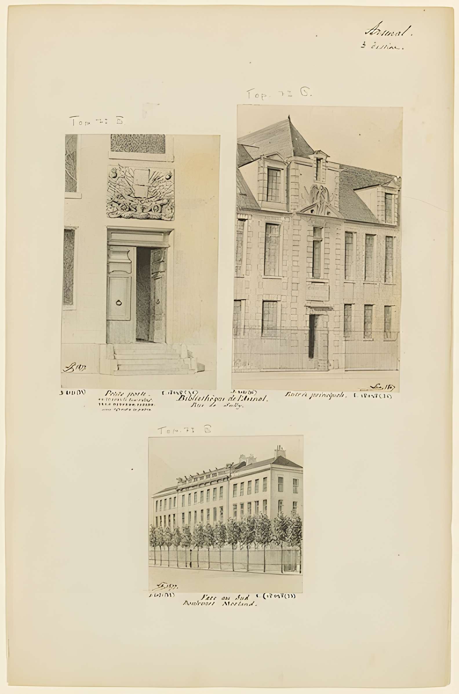 Pavillon de l'Arsenal, actuellement bibliothèque de l'Arsenal