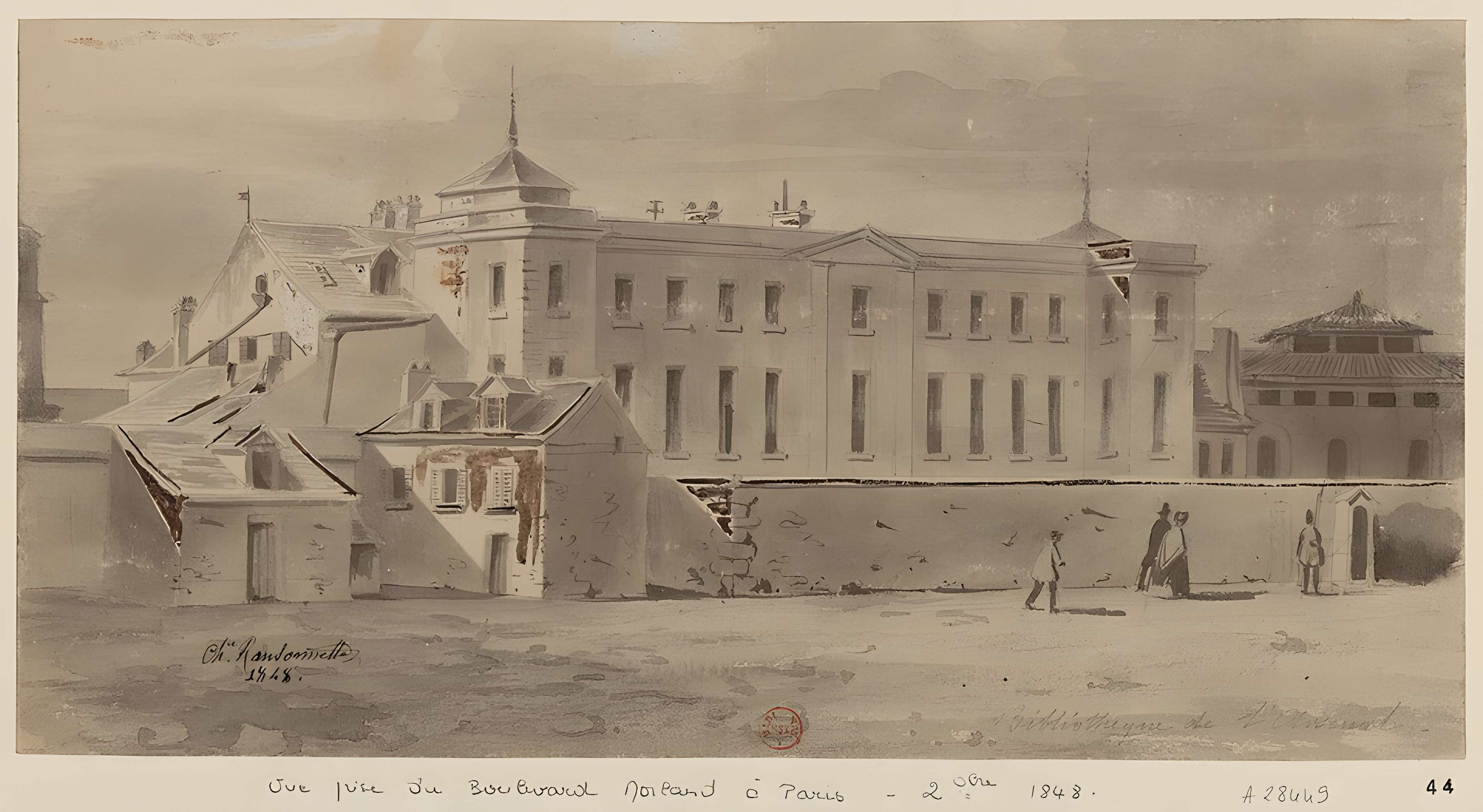 Pavillon de l'Arsenal, actuellement bibliothèque de l'Arsenal