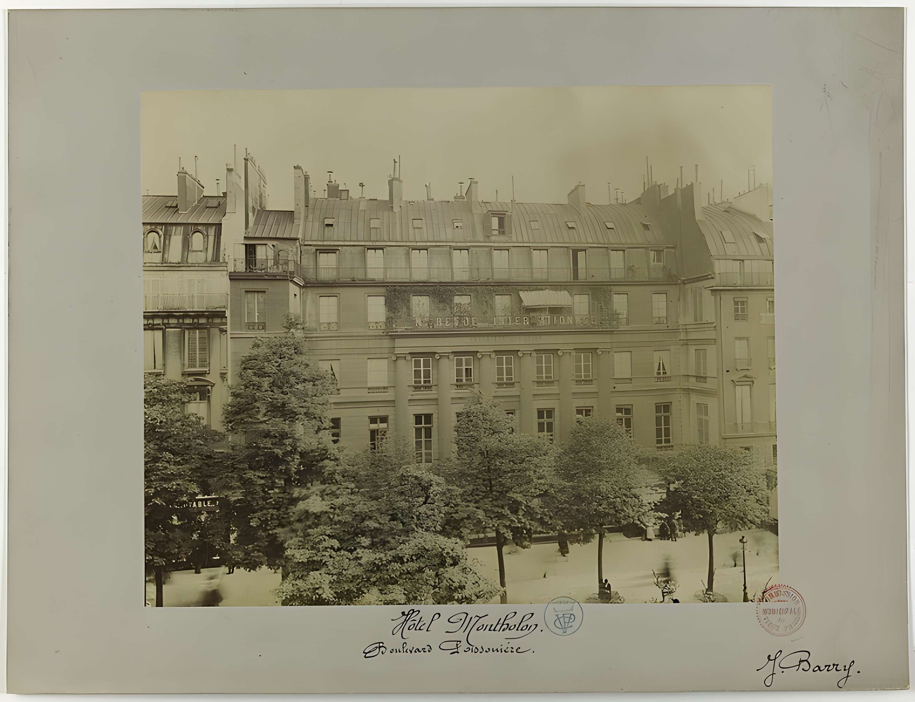 Immeuble dit Hôtel Montholon