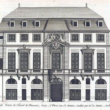 Hôtel de Beauvais, actuellement Cour Administrative dAppel de Paris