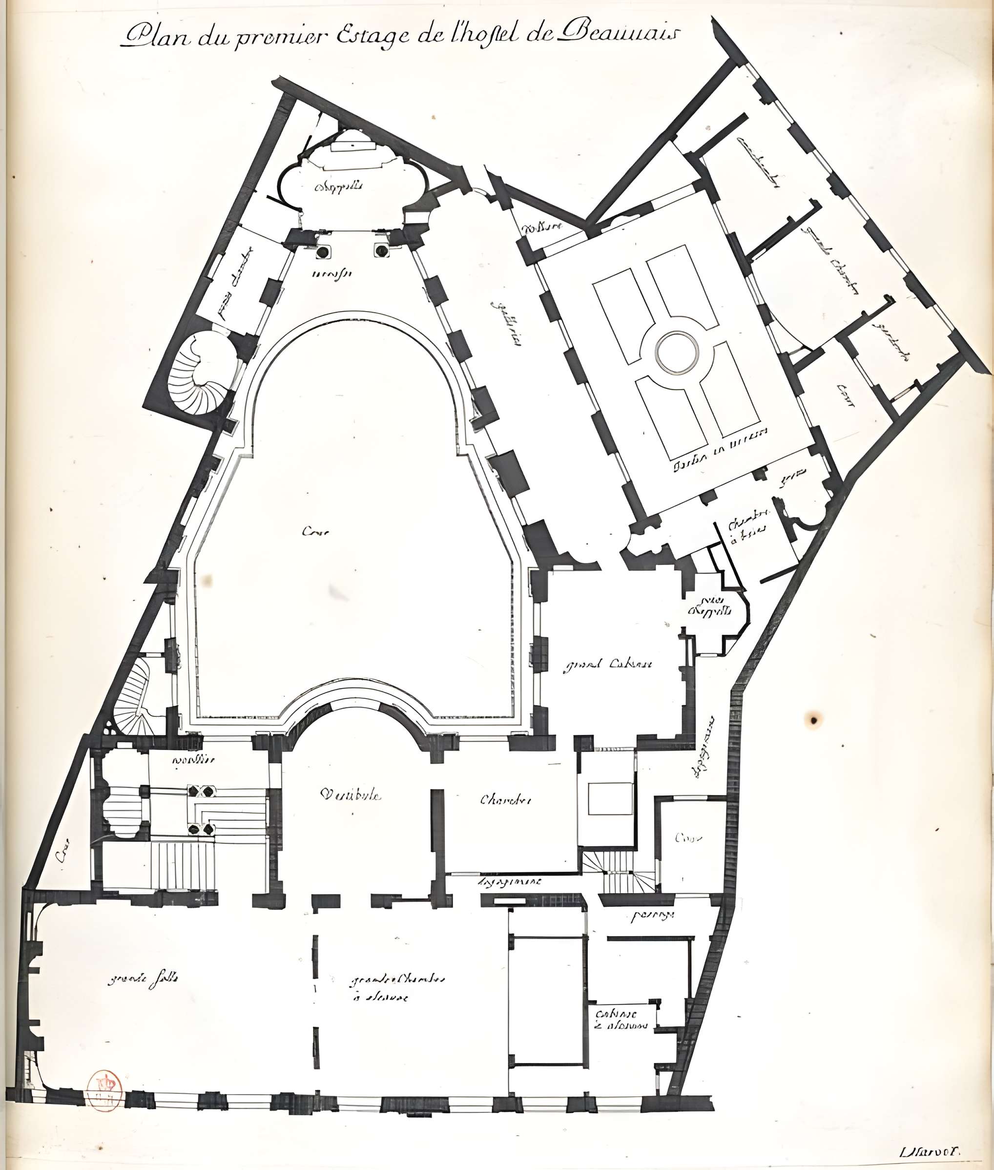 Hôtel de Beauvais, actuellement Cour Administrative d'Appel de Paris