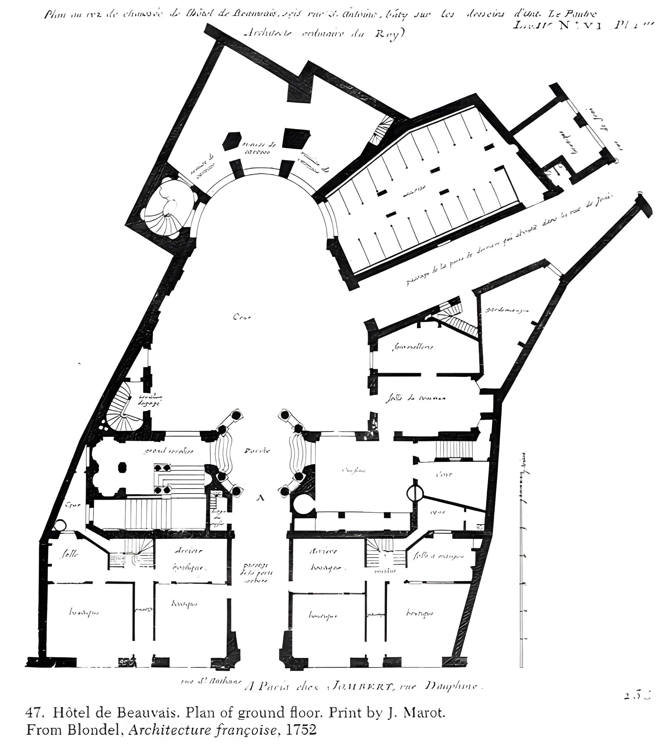 Hôtel de Beauvais, actuellement Cour Administrative d'Appel de Paris