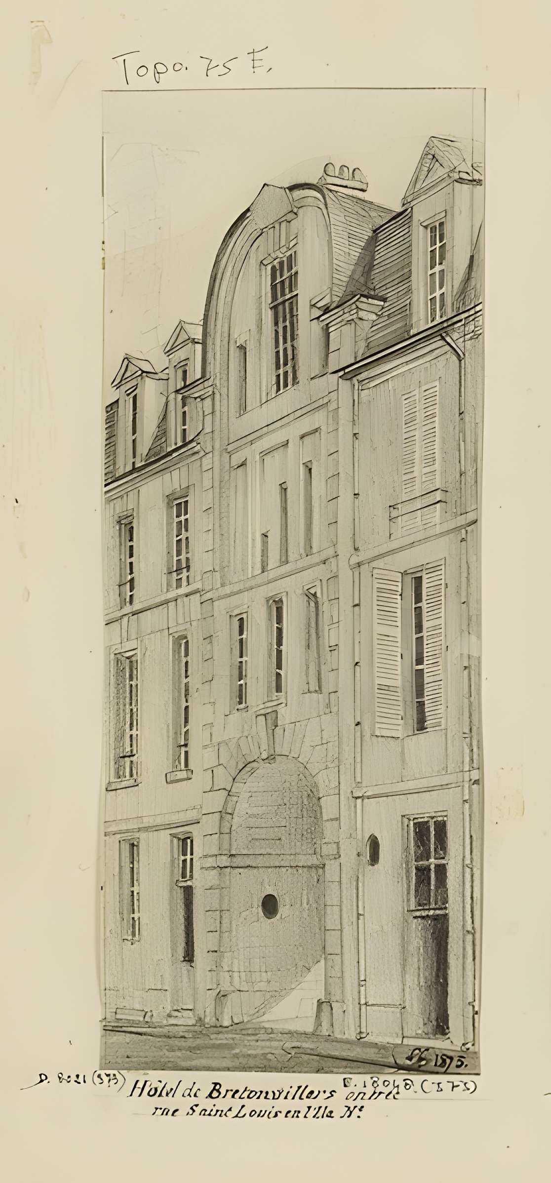 Hôtel de Bretonvilliers à Paris