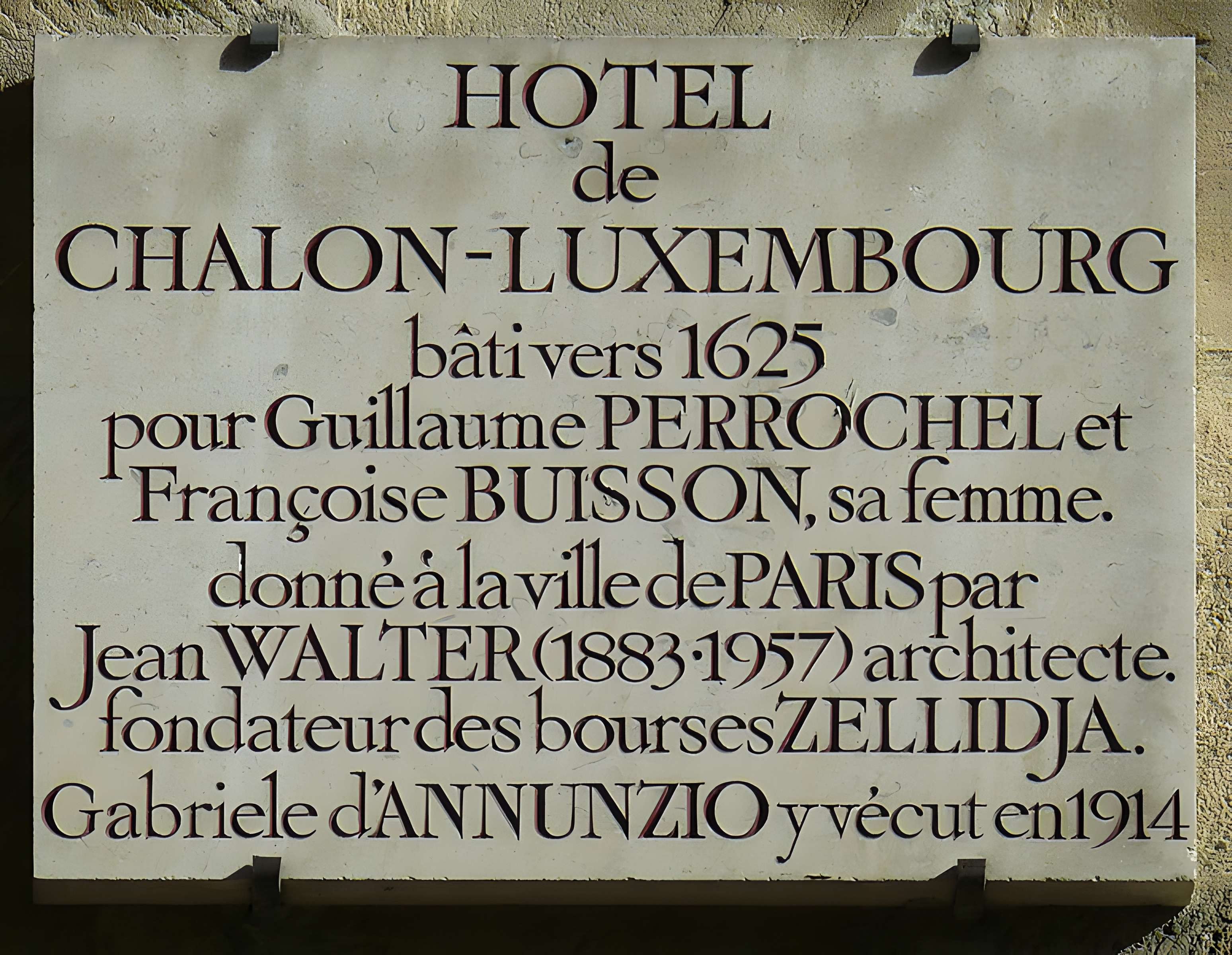 Hôtel de Chalon-Luxembourg à Paris