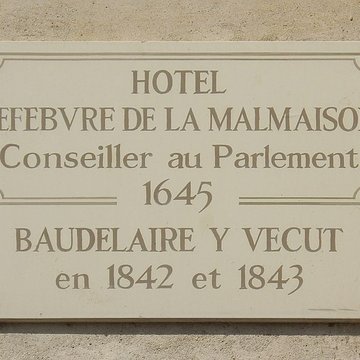Hôtel Lefebure de la Malmaison - Paris 4ème