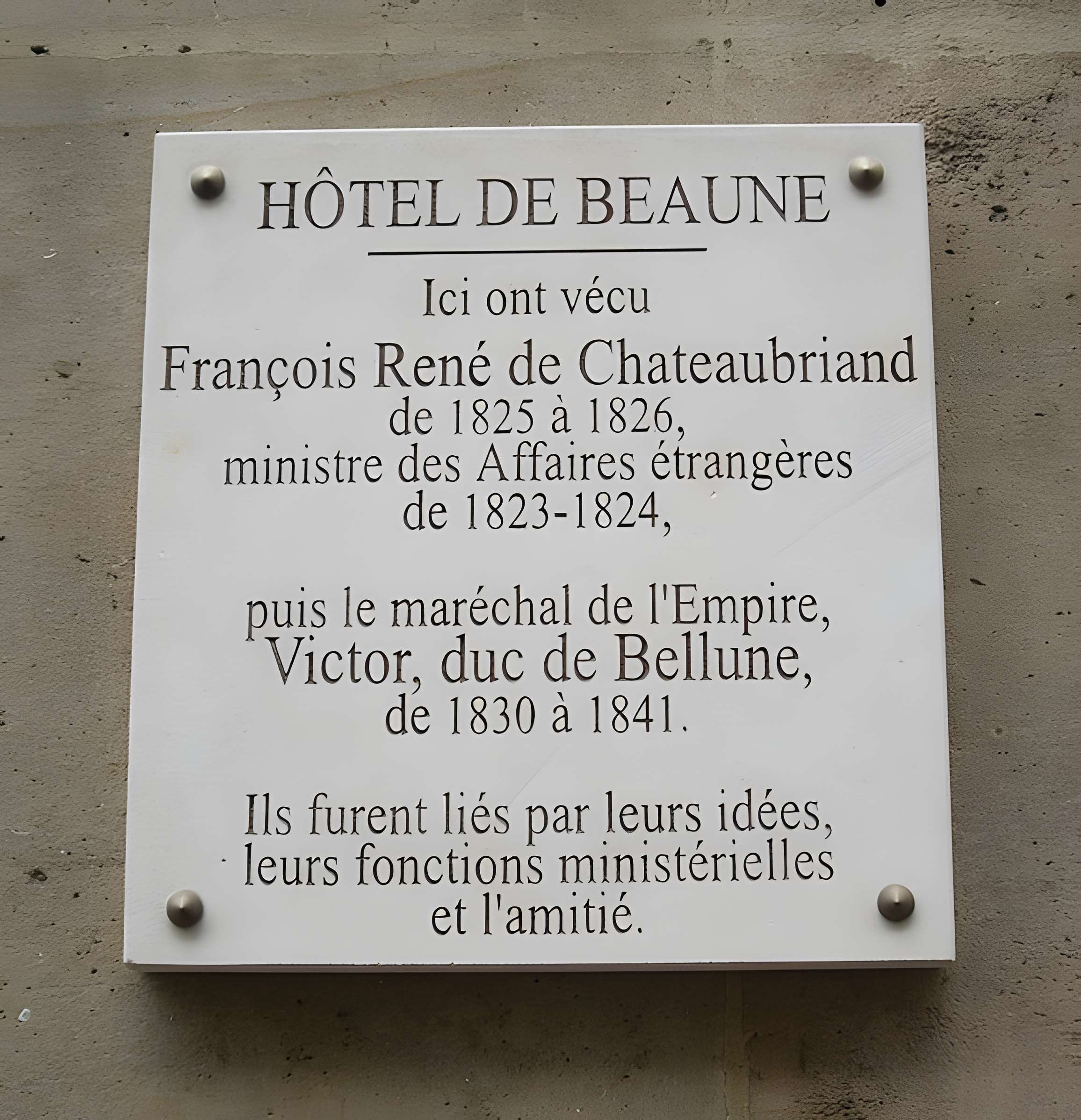 Hôtel de Beaune à Paris