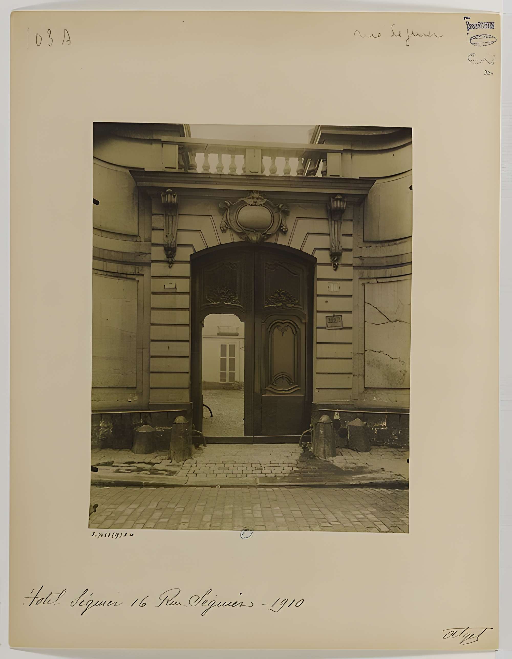 Hôtel dit Séguier - Paris 6ème