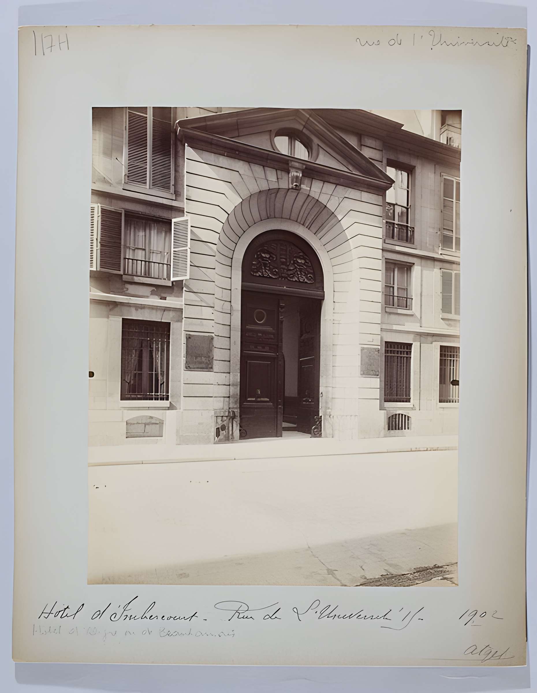 Hôtel d'Aligre ou de Beauharnais (ou de Maupéou ou d'Harlay)