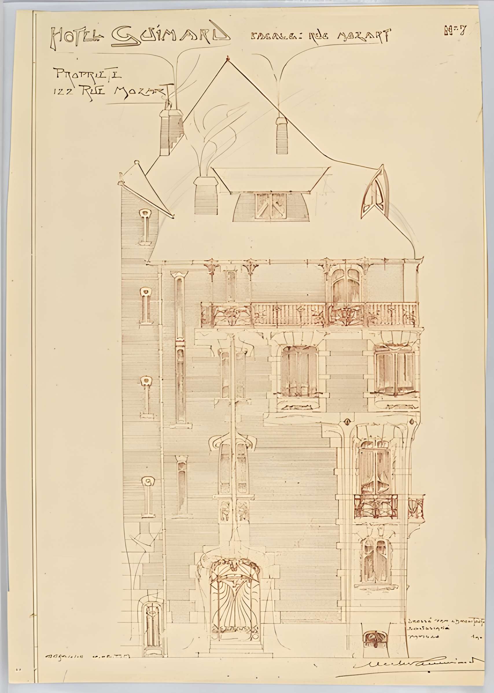 Ancien Hôtel Véron ou Château d'Auteuil, dit aussi Hôtel Puscher ou de Pérignon