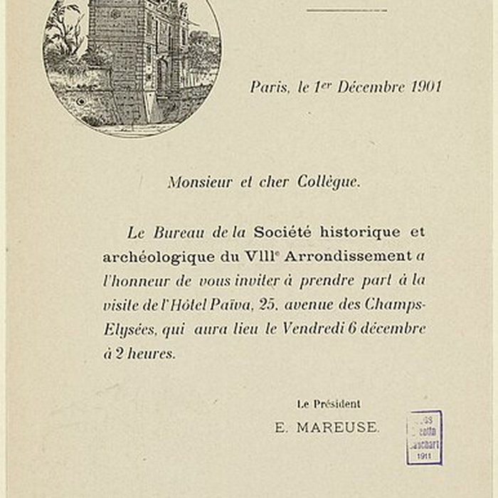 Photo de Ancien hôtel de la Païva à Paris
