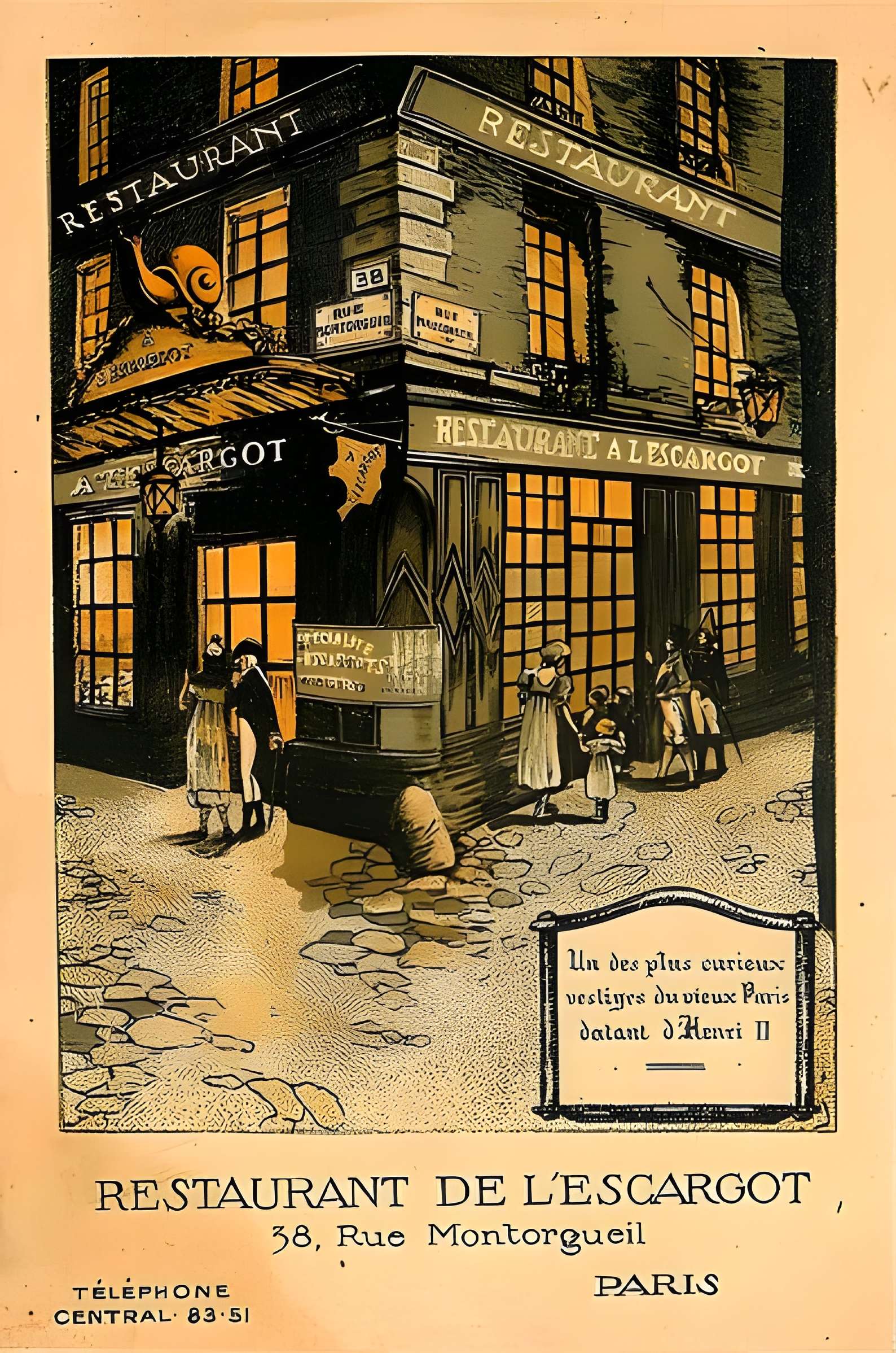 Restaurant L'Escargot Montorgueil - Paris 1er