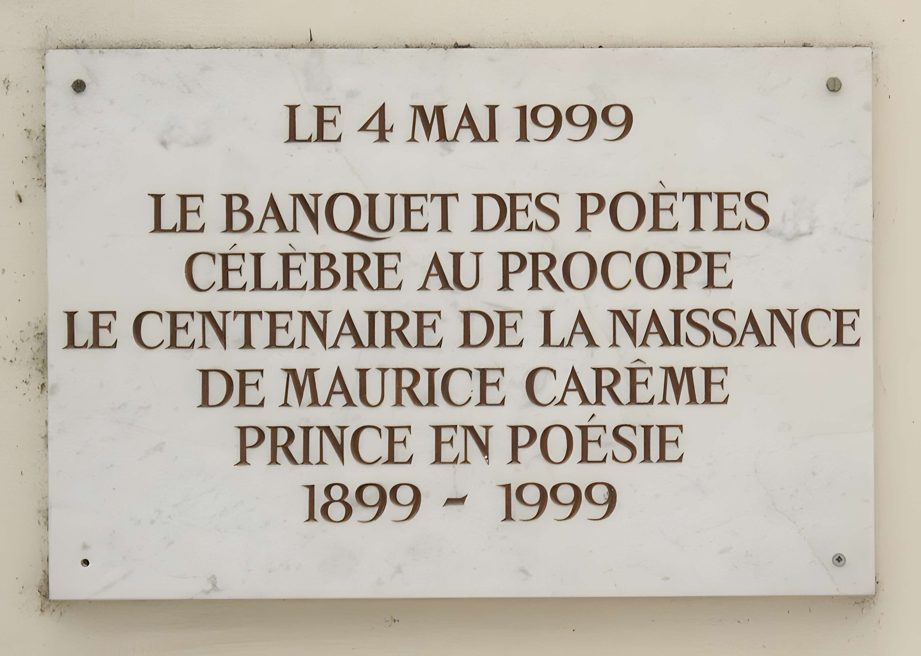 Café Procope à Paris