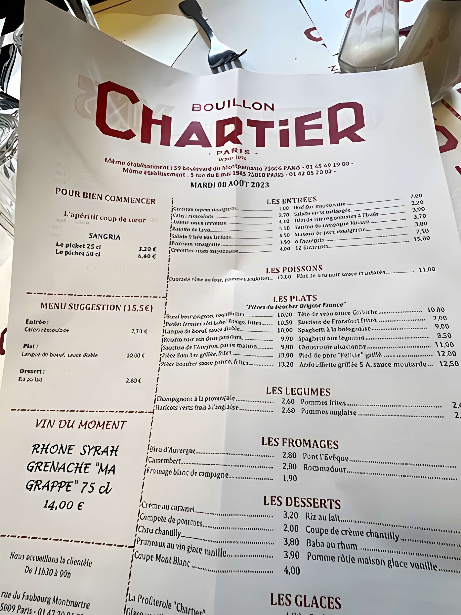 Grand Bouillon Chartier à Paris