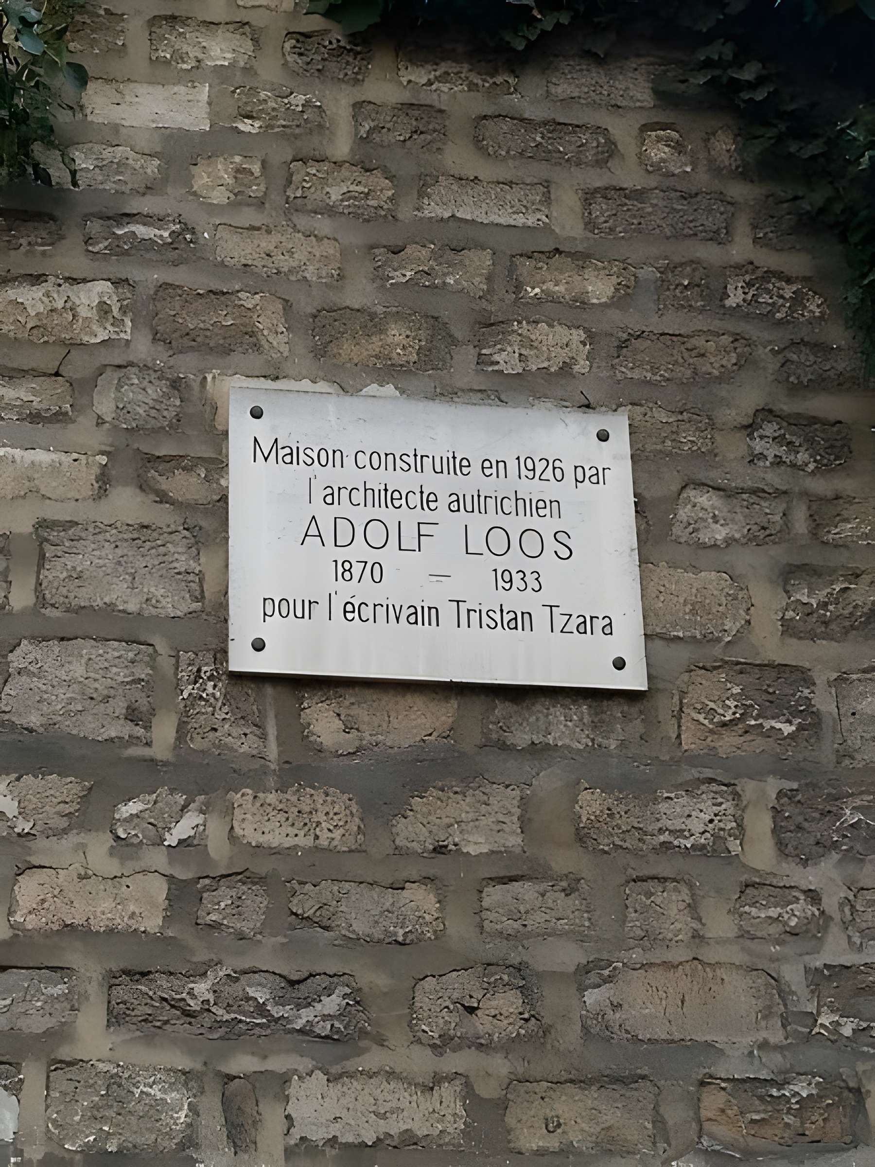 Maison de Tristan Tzara à Paris