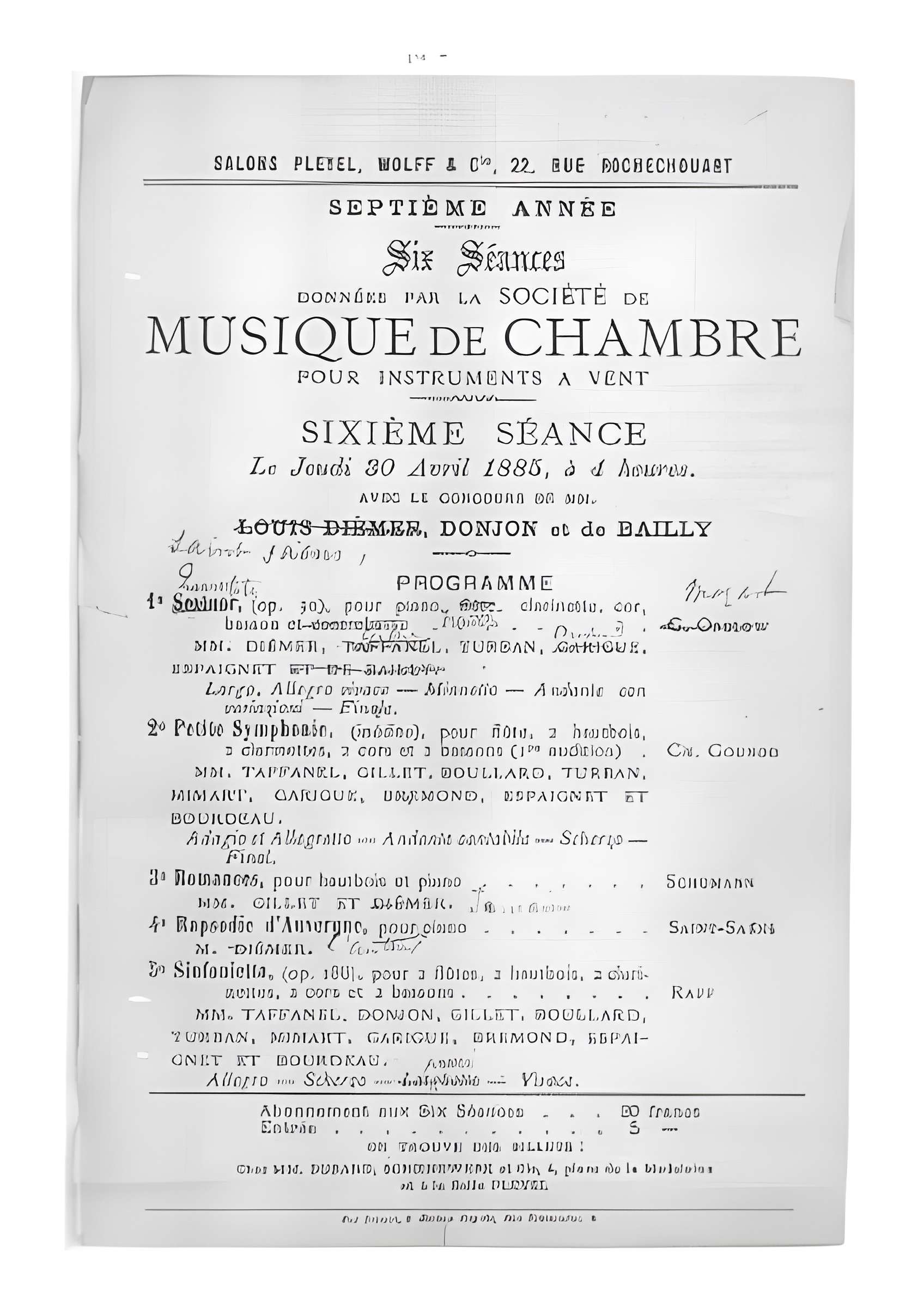 Salle de concerts dite Salle Pleyel