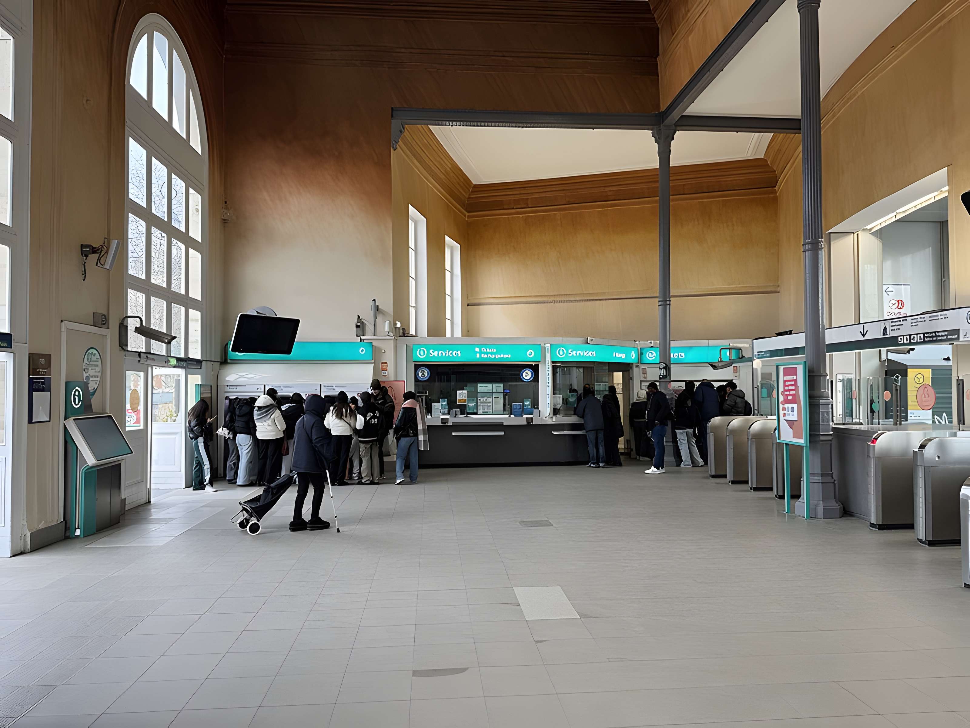 Gare Denfert-Rochereau, appelée anciennement Gare de Sceaux ou Embarcadère d'Enfert