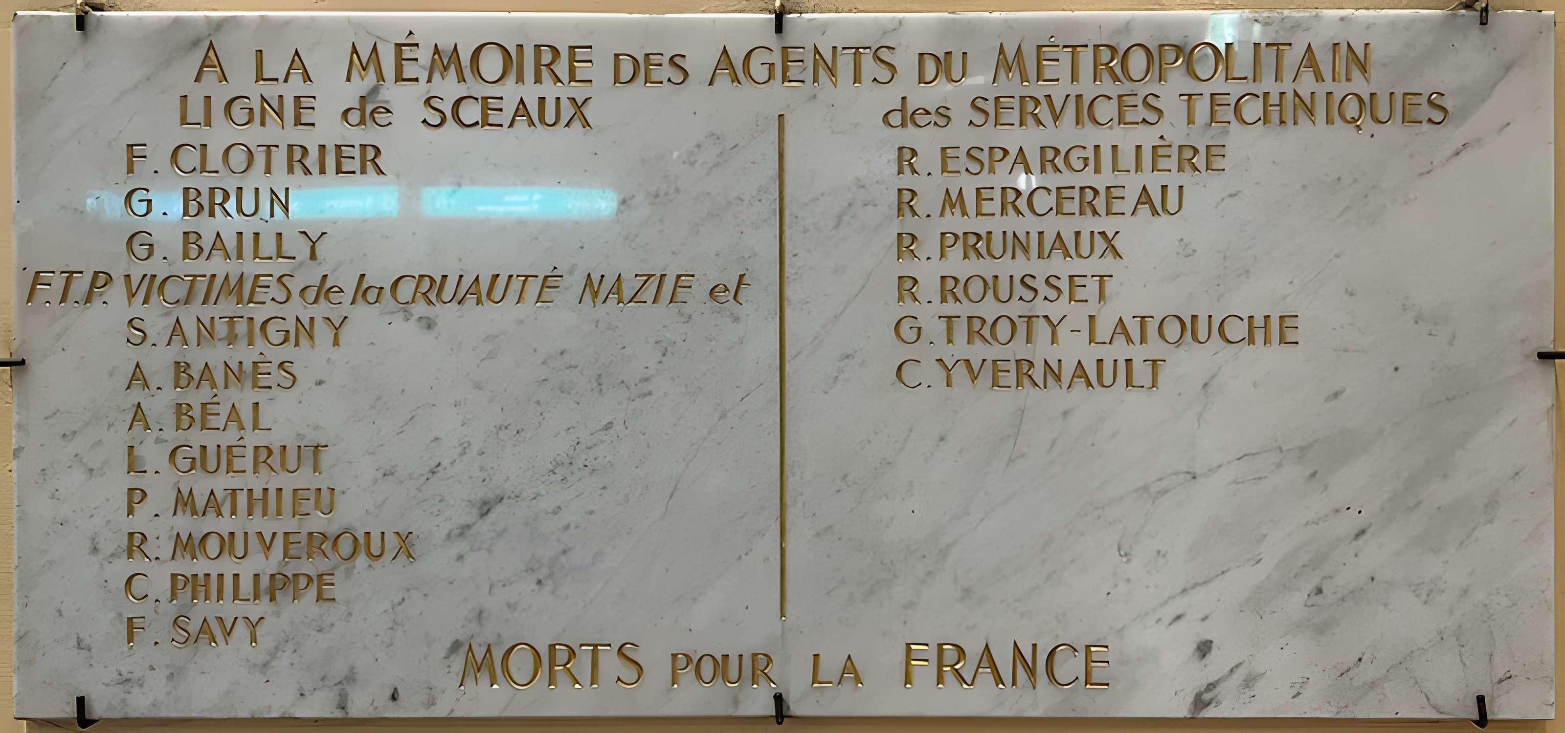 Gare Denfert-Rochereau, appelée anciennement Gare de Sceaux ou Embarcadère d'Enfert