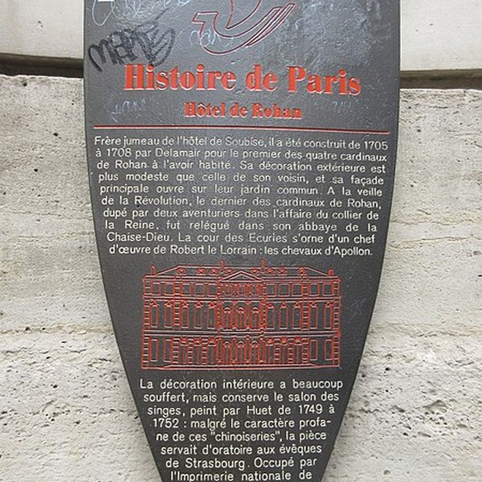 Photo de Anciens hôtels de Rohan et Soubise, actuellement Archives Nationales